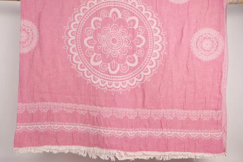Wedding Favors, Bridesmaid Gift, 88x80 Cotton Ethnic Design Towel, Family Gift Basket, Custom Blanket, Boho Throw Blankets, Turkish Cotton Blanket - 7