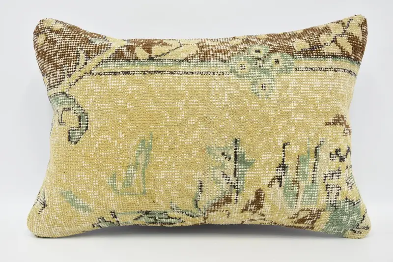 Vintage Kilim Pillow, 16x24 Beige Pillow Case, Square Throw Pillow Case, Cushion, Vintage Kilim Throw Pillow, Square Throw Pillow, Pillow for Couch - 1