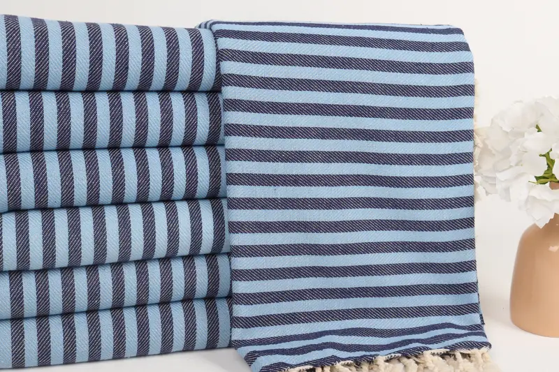 Spa -Geschenktuch, Schalshandtuch, Brautjungferngeschenke personalisiert, 70x40 Baumwollstreifenhandtuch, organisches türkisches Handtuch, Hauswärmungsgeschenk, Reisehandtuch - 2