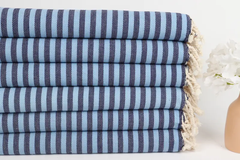 Spa -Geschenktuch, Schalshandtuch, Brautjungferngeschenke personalisiert, 70x40 Baumwollstreifenhandtuch, organisches türkisches Handtuch, Hauswärmungsgeschenk, Reisehandtuch - 3