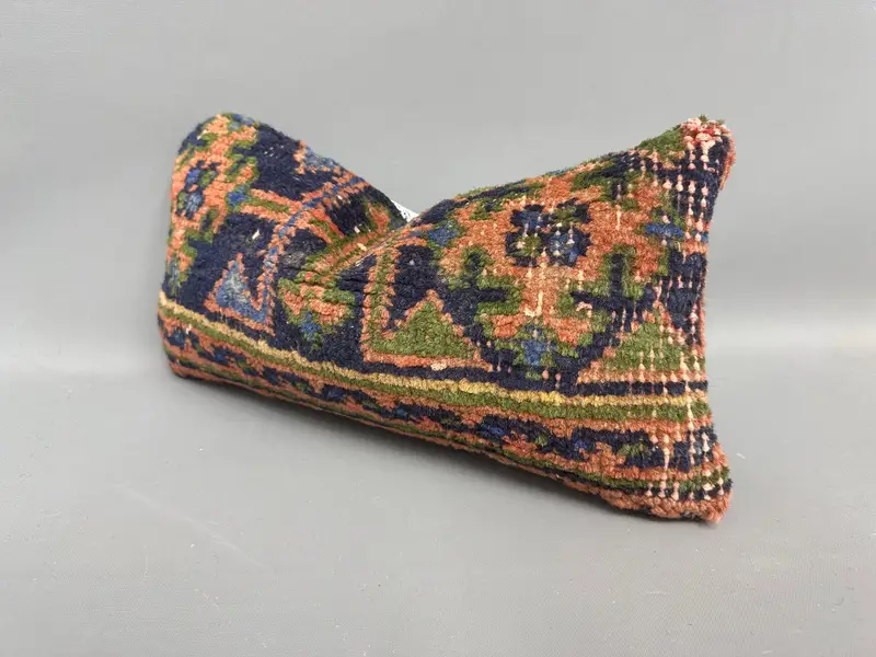 8x16 Blue Cushion, Neutral Throw Pillow Case, Cushion Case, Boho Pillow Sham Cover, Handmade Kilim Cushion, Kilim Pillow Cover - 3