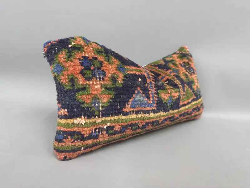 8x16 Blue Cushion, Neutral Throw Pillow Case, Cushion Case, Boho Pillow Sham Cover, Handmade Kilim Cushion, Kilim Pillow Cover - 2