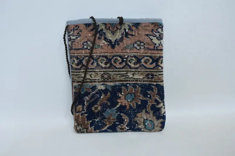 Bolso de hombro de lana con motivo vintage, bolso Kilim