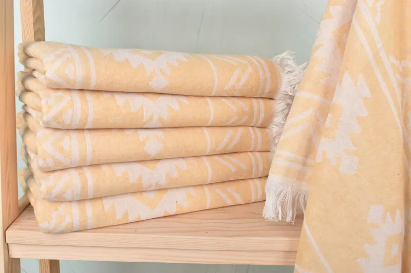 Spa Gift Towel, Hammam towel, 74x40 Cotton Geometric Towel, Valentines Day Gift For Him, Quick-dry towel, Turkish Bath Towel Set, Gift For Her - 2