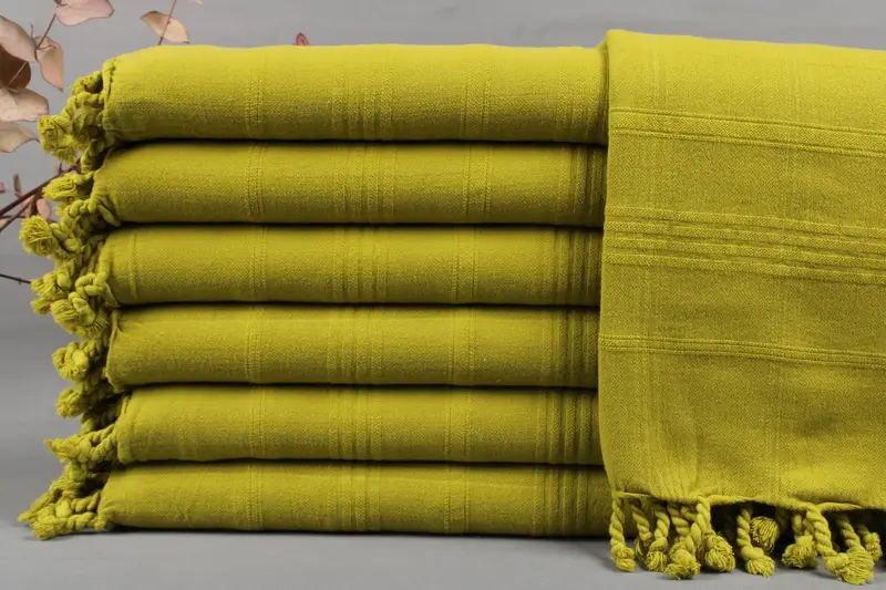 Beach Towel Turkish Cotton Beige Stripes, 32x63 Inches