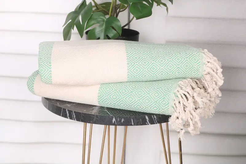 70x40 Cotton Diamond Towel, Summer Towel, Gift For Her, Xmas Gifts, Turkish towel bulk order for wedding gifts, Bridal Shower Gift, Handmade Gift - 3