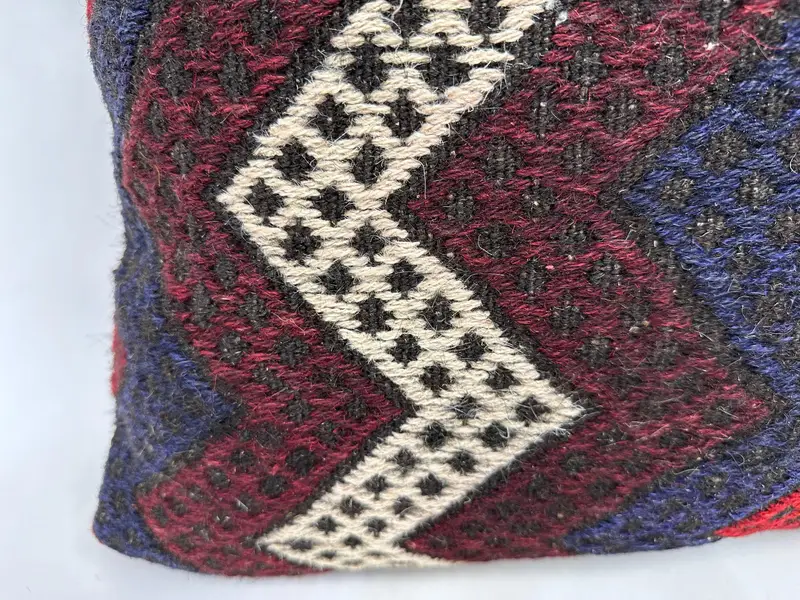Bolster Pillow, Home Decor Pillow, 24x24 Red Cushion, Vintage Kilim Pillow, Nautical Throw Pillow, Cushion Case, Interior Designer Pillow - 2