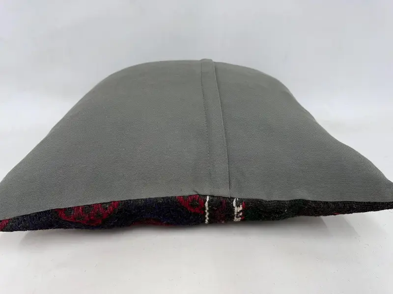 Bolster Pillow, Home Decor Pillow, 24x24 Red Cushion, Vintage Kilim Pillow, Nautical Throw Pillow, Cushion Case, Interior Designer Pillow - 7