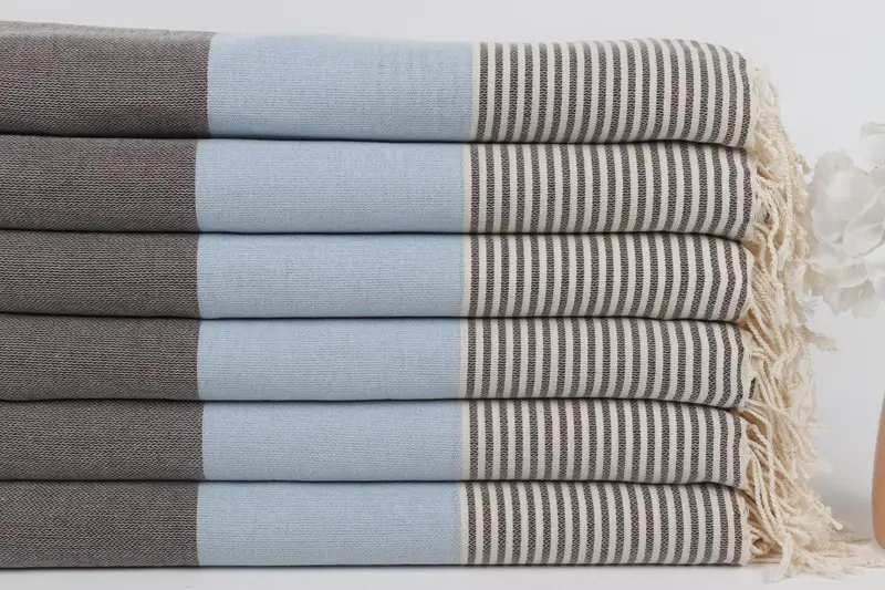Gift Towel, Monogram Towels, Bachelorette Party Gift, Turkish Towel Set, Peshtemal Towel, Organic towel, Spa Gift Towel, 68x40 Cotton Striped Towel - 3