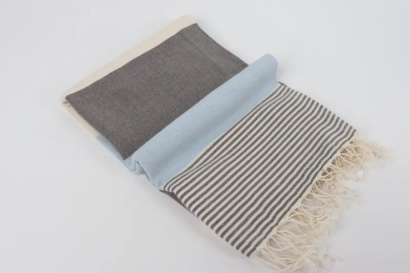 Gift Towel, Monogram Towels, Bachelorette Party Gift, Turkish Towel Set, Peshtemal Towel, Organic towel, Spa Gift Towel, 68x40 Cotton Striped Towel - 6