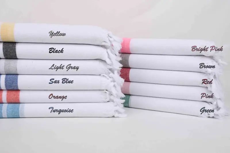 Bachelor Party Favors, Miami Bachelorette Party Favors, Sand-free towel, 70x40 Cotton Striped Towel, Custom Wedding Gifts, Personalized Gifts - 1