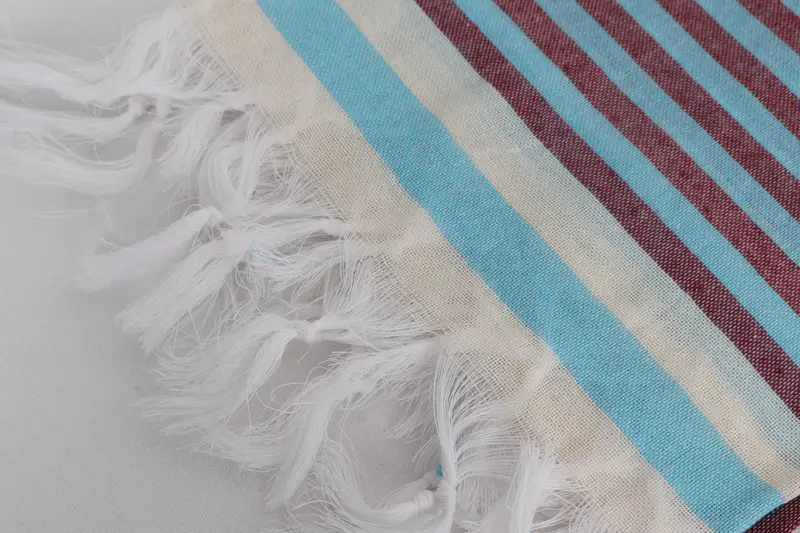 Anniversary Gift For Her, Quick-dry peshtemal, Custom Beach Towels, Absorbent Turkish towel, Bachelorette Party Gift, 68x40 Cotton Striped Towel - 7