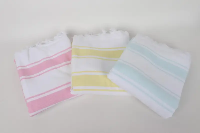 Wedding Gift Ideas, 64x36 Cotton Striped Terry Towel, Quick-dry peshtemal, Bachelorette Beach Towel, Monogram Turkish Towel, Absorbent towel - 2