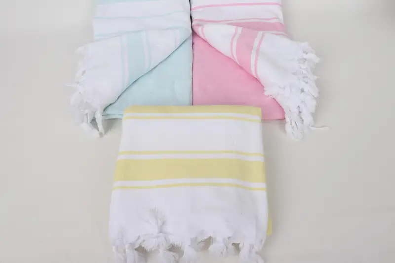 Wedding Gift Ideas, 64x36 Cotton Striped Terry Towel, Quick-dry peshtemal, Bachelorette Beach Towel, Monogram Turkish Towel, Absorbent towel - 3