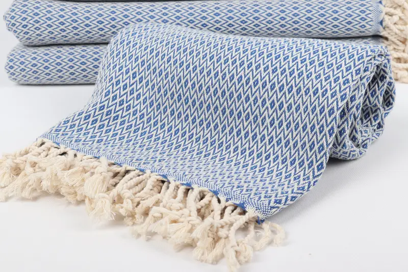 70x40 Cotton Diamond Towel, Peshtemal Towel, Bachelorette Gifts, Sand-free peshtemal towel for the beach, Embroidered Towel, Gift For Coworker - 4