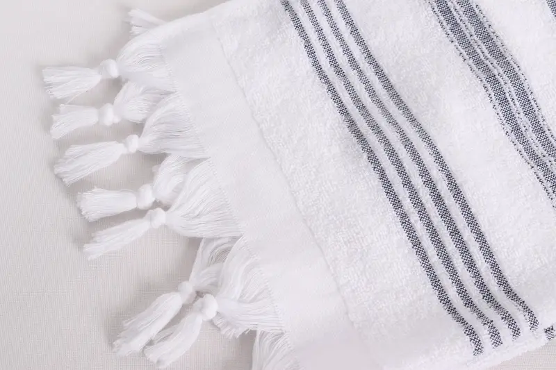 40x18 Cotton Striped Terry Towel, Travel Towel, Personalized Kitchen Towel, Personalized Gift, Maid Of Honor Gift, Personalized Hand Towel - 7