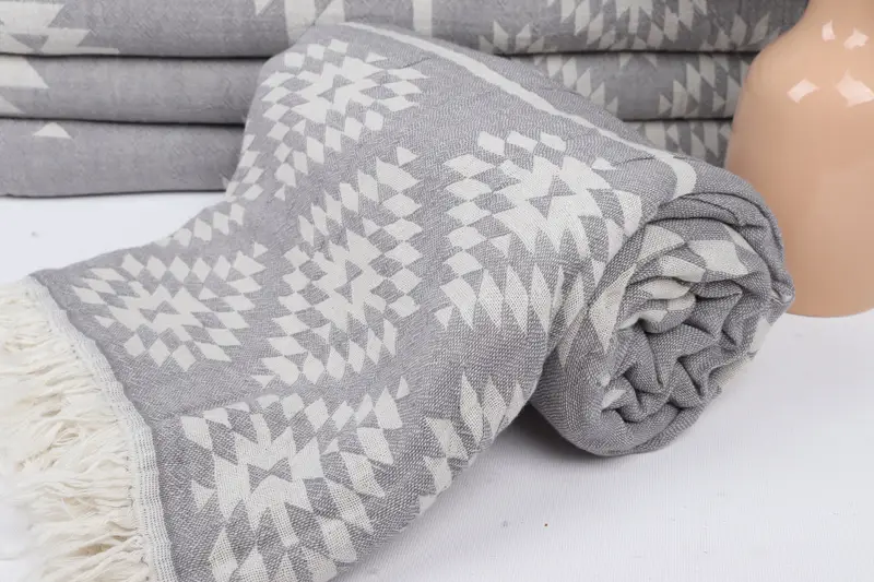 Best Friend Gift Ideas, Girls Weekend Favors, Turkish beach towel, Beach Towel Gift, 70x36 Cotton Kilim Towel, Lightweight Turkish towel, Yoga Towel - 5