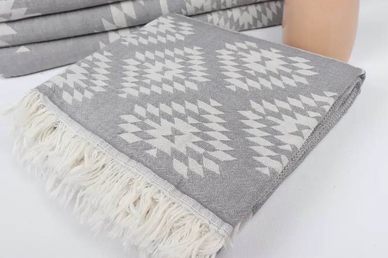 Best Friend Gift Ideas, Girls Weekend Favors, Turkish beach towel, Beach Towel Gift, 70x36 Cotton Kilim Towel, Lightweight Turkish towel, Yoga Towel - 6