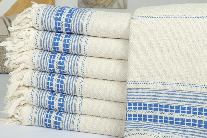 Bedspread, Family Gift, Monogram Blanket, Bridal Shower Gift, 96x94 Linen Striped Towel, Custom Wedding Gift From Bridesmaid, Oversized Beach Towel - 2