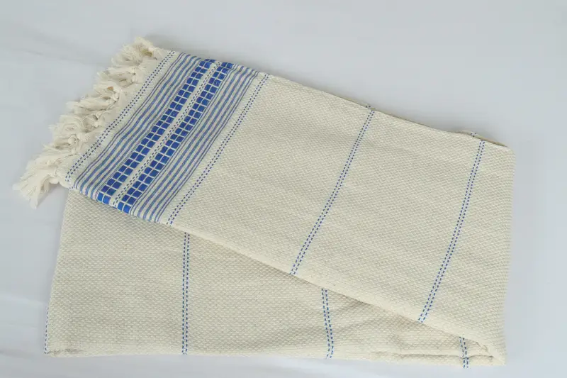 Bedspread, Family Gift, Monogram Blanket, Bridal Shower Gift, 96x94 Linen Striped Towel, Custom Wedding Gift From Bridesmaid, Oversized Beach Towel - 6