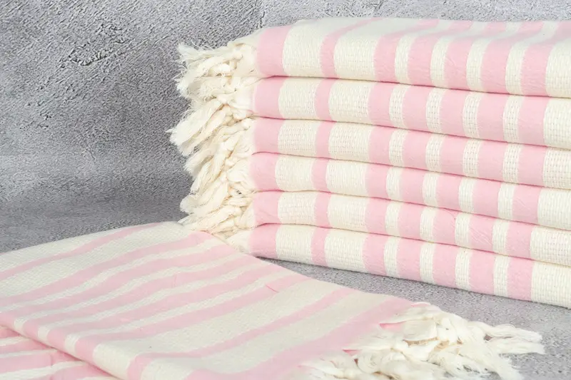Gifts For Him, Organic Turkish towel, Handmade Turkish hammam towel, Gift For Best Friend, Bridal Shower Gift, 70x34 Cotton Striped Towel - 2