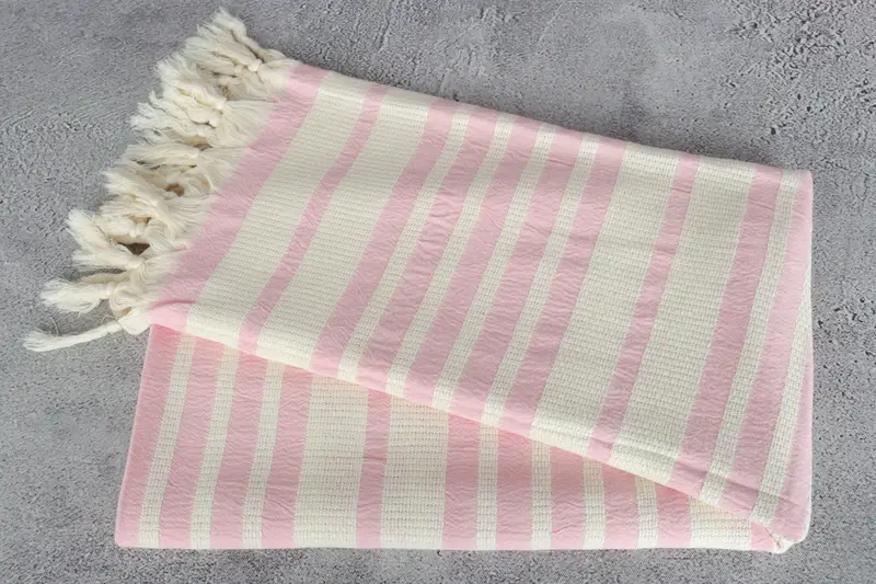 Gifts For Him, Organic Turkish towel, Handmade Turkish hammam towel, Gift For Best Friend, Bridal Shower Gift, 70x34 Cotton Striped Towel - 6