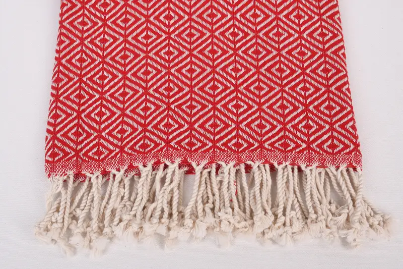 Hammam towel, Turkish Beach Towel Bulk, Embroidery Towels, Large Turkish Towel, Gifts For Him, Custom Towel Beach, 70x40 Cotton Diamond Towel - 3