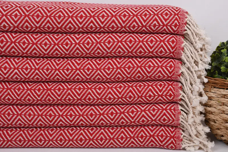 Hammam towel, Turkish Beach Towel Bulk, Embroidery Towels, Large Turkish Towel, Gifts For Him, Custom Towel Beach, 70x40 Cotton Diamond Towel - 2