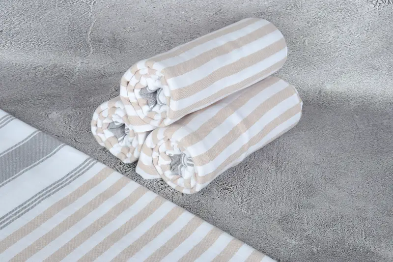 Housewarming Gift, 70x40 Cotton Striped Towel, Valentines Day Gift For Him, Spa Gift Towel, Turkish beach towel, Gift For Him, Embroidery Towel - 8