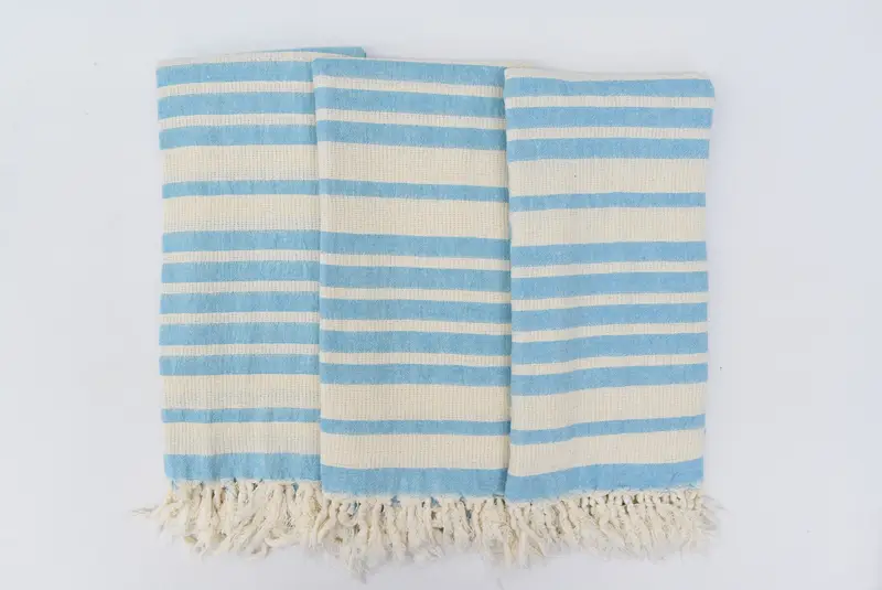 Extra large Turkish bath towel, Gifts For Him, Peshtemal Towel, 70x34 Cotton Striped Towel, Absorbent towel, Memorial Gift, Bachelor Towel - 6