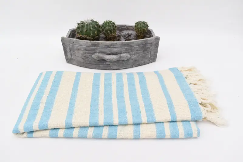 Extra large Turkish bath towel, Gifts For Him, Peshtemal Towel, 70x34 Cotton Striped Towel, Absorbent towel, Memorial Gift, Bachelor Towel - 3