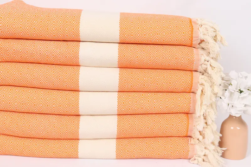92x80 Cotton Diamond Towel, Throw Blanket Couch, Woven Throw Blanket, Custom Wedding Gifts, Turkish Towel Blanket, Handmade Gift, Shower Curtain - 3