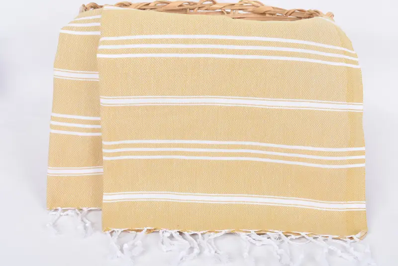 Custom Name Towel, Monogrammed Hand Towel, Organic Tea Towel, Kitchen Towel, 40x24 Cotton Striped Towel, Bathroom Towels, Wedding For Favor - 5