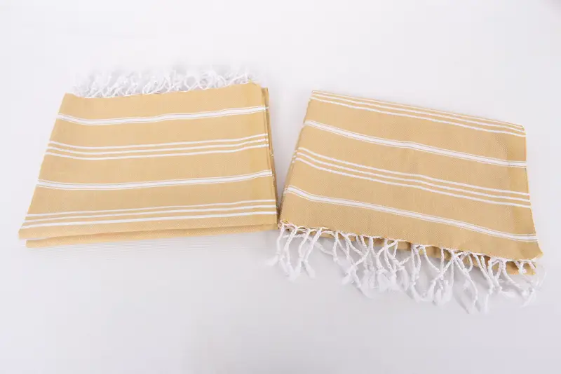 Custom Name Towel, Monogrammed Hand Towel, Organic Tea Towel, Kitchen Towel, 40x24 Cotton Striped Towel, Bathroom Towels, Wedding For Favor - 7