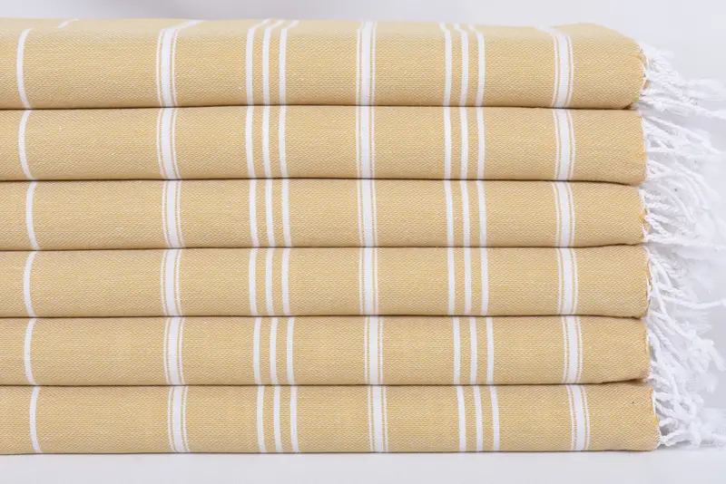 Custom Name Towel, Monogrammed Hand Towel, Organic Tea Towel, Kitchen Towel, 40x24 Cotton Striped Towel, Bathroom Towels, Wedding For Favor - 3