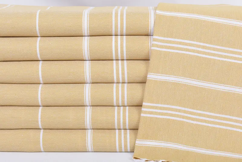 Custom Name Towel, Monogrammed Hand Towel, Organic Tea Towel, Kitchen Towel, 40x24 Cotton Striped Towel, Bathroom Towels, Wedding For Favor - 2