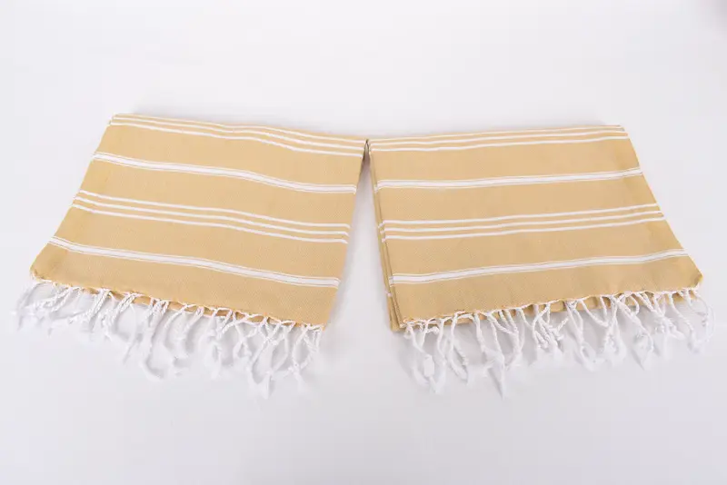Custom Name Towel, Monogrammed Hand Towel, Organic Tea Towel, Kitchen Towel, 40x24 Cotton Striped Towel, Bathroom Towels, Wedding For Favor - 6