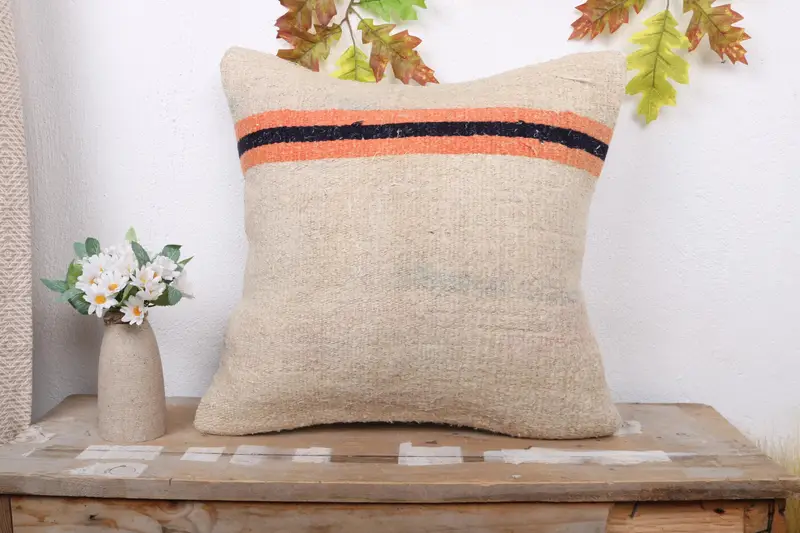 Pillow Case, Interior Designer Pillow, Antique Pillows, Outdoor Cushion Cover, Pillow for Sofa, 18x18 White Cushion, Bolster Throw Cushion - 1