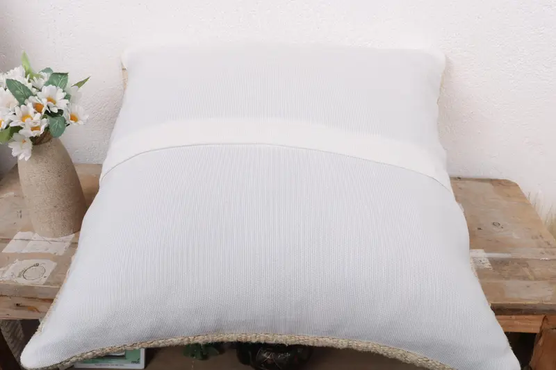 Pillow Case, Interior Designer Pillow, Antique Pillows, Outdoor Cushion Cover, Pillow for Sofa, 18x18 White Cushion, Bolster Throw Cushion - 7