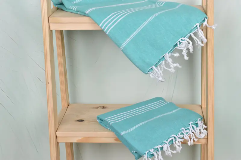 Embroidery Towel, Gym Towel, Grandma Gift, Sand-resistant towel, 70x40 Cotton Striped Towel, Housewarming Gift, Turkish Bath Towel USA, Gift For Him - 5