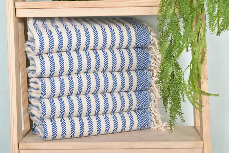 Bridal Shower Gift, Best Wedding Gift, Bridesmaid Gift, Turkish Bath Towel USA, 70x40 Cotton Chevron Towel, Maid Of Honor Gift, Gifts For Him - 1