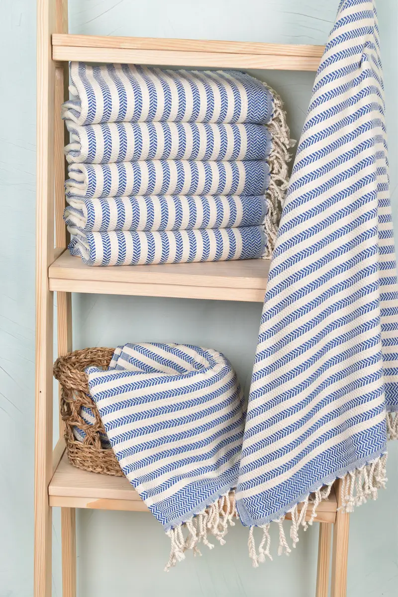Bridal Shower Gift, Best Wedding Gift, Bridesmaid Gift, Turkish Bath Towel USA, 70x40 Cotton Chevron Towel, Maid Of Honor Gift, Gifts For Him - 3
