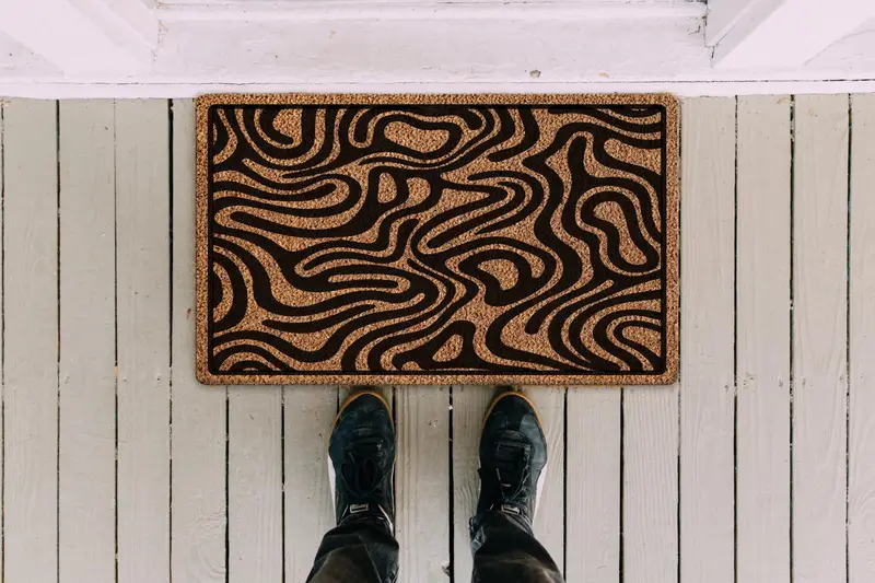 Alfombra estampada moderna: elegante regalo para el hogar con un diseño moderno