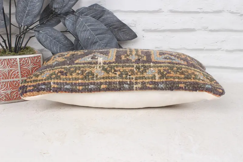 Pet Cushion, Pillow for Couch, Pastel Pillow, Throw Kilim Pillow, Personalized Gift Pillow Pillow, Cushion, Kilim Pillow, 8x16 Blue Pillow - 5