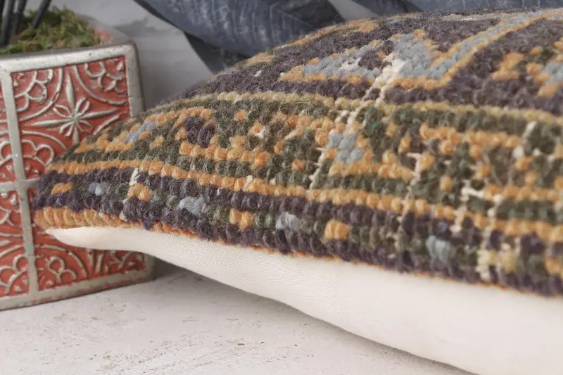 Pet Cushion, Pillow for Couch, Pastel Pillow, Throw Kilim Pillow, Personalized Gift Pillow Pillow, Cushion, Kilim Pillow, 8x16 Blue Pillow - 7