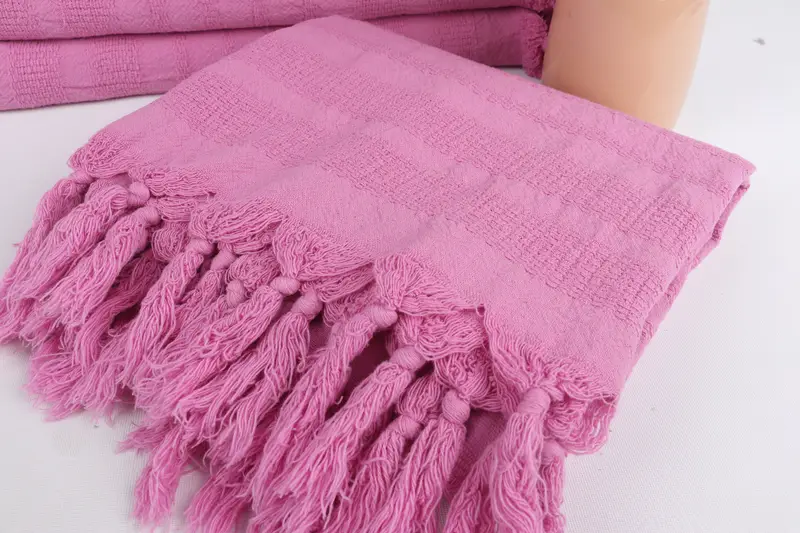 Gift For Him, Personalized Gift For Her, Absorbent towel, 68x36 Cotton Stonewashed Striped Towel, Beach Size Towel, Bachelorette Party Gift - 5