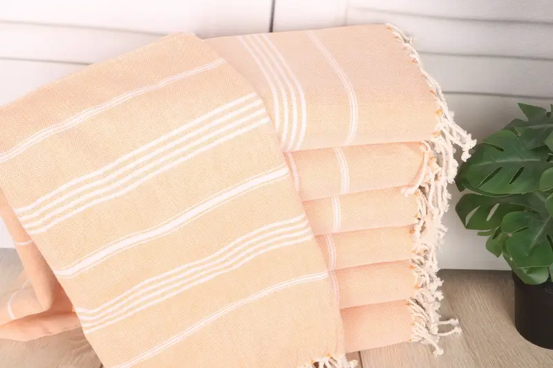 Personalized Gift For Him, Thin towel, Custom Beach Towels, Large Turkish Towel, Gift For Wedding Day, Quick-dry towel, 68x40 Cotton Striped Towel - 1