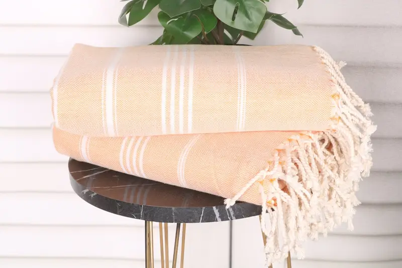 Personalized Gift For Him, Thin towel, Custom Beach Towels, Large Turkish Towel, Gift For Wedding Day, Quick-dry towel, 68x40 Cotton Striped Towel - 3