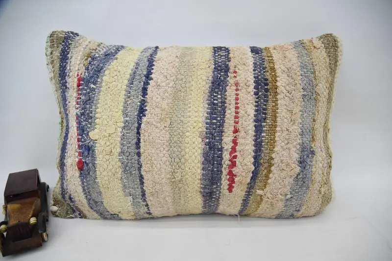 16x24 Blue Cushion Case, Vintage Pillow, Pastel Pillow Case, Tapestry Pillow Case, Gift Pillow, Bright Cushion Cover, Pillow for Sofa, Cushion Case - 1