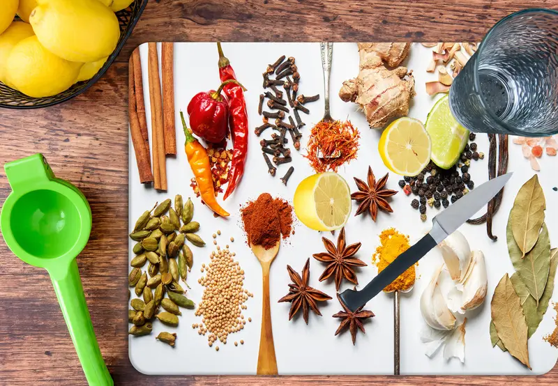 Mutfak için Kaymaz Ayaklı Temperli Cam Kesme Tahtası